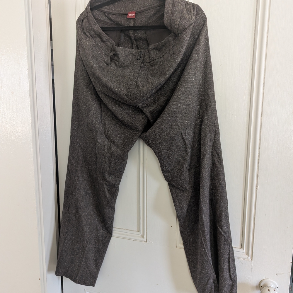 Olsen Tweed Pants Sz 12 "Mona"